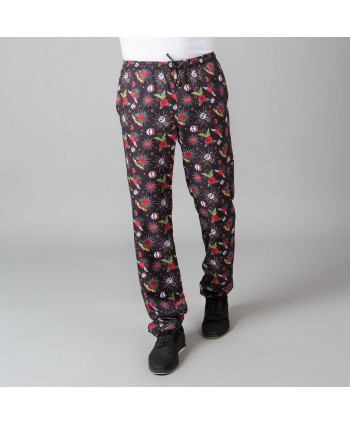 Pantalón estampado microfibra